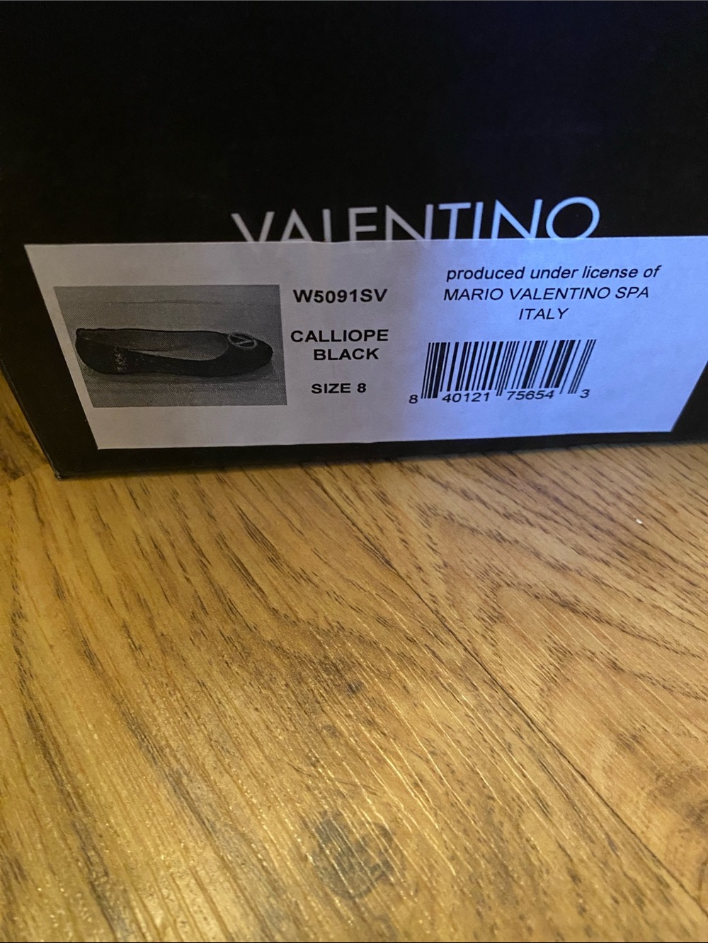 Valentino Calliope Black leather ballet flats - Picture 7 of 7